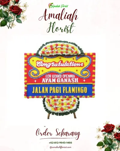 Bunga Papan Congratulation di Rumah Duka Jababeka